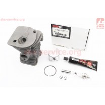 Цилиндро-поршневая группа (цпг) для бензопилы Husqvarna 345 42mm (палец 10mm) высокий "черный"