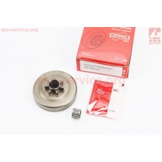 Тарелка сцепления "звезда" 325-7 для бензопилы Husqvarna-340/345/350/351/353/357/359/445/450/560 + подшипник + смазка, "PRO SERIA"