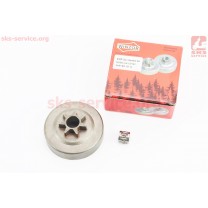 Тарелка сцепления "звезда" 325-7 для бензопилы Husqvarna-136/137/141/142/235/240/325, Partner-365, OLEO MAC 941, JONSERED, POULAN + подшипник