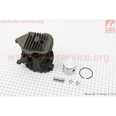 Циліндр к-кт (цпг) 38мм (палець 10мм) "чорний" OLEO MAC 937/GS370 для EFCO 137/MT3700