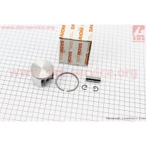 Поршень, палец, кольца, к-кт 44мм (палец 10мм), Макita 115, Dolmar 115, ИНДИЯ