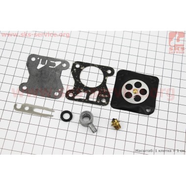 Ремонтный комплект карбюратора КМП-100У УРАЛ, 7 деталей
