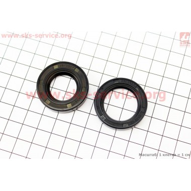 Сальники редуктора (24x35x7+20x35x7) к-кт 2шт ДРУЖБА, УРАЛ