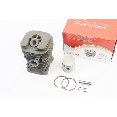 Цилиндр к-кт (цпг) 41мм (палец 10мм)+поддон бензопилы Partner-350/351/352/371/390/391/420/2035, JONSERED-CS2137/CS2138