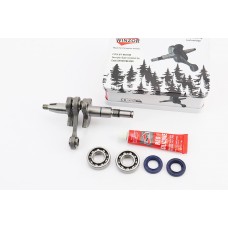 Коленвал, палец 10mm для бензопилы ST MS-180 + подшипник + подшипник 6002-2шт + сальник 15x25x5-2шт, металлическая коробка