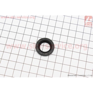 Сальник коленвала 15x25x5 для бензопилы Stihl MS-170/171/180/181/190/191/210/211/211C/230/231/250/270/271/280/291/311/391-лев. или прав., чёрный