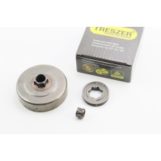 Тарелка сцепления + звезда 3/8-7 для бензопилы ST MS-170/171/180/181/190T/191T/210/211/230/250 + подшипник