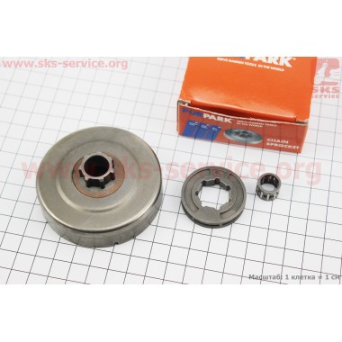 Тарелка сцепления + звезда 3/8-7 для бензопилы Stihl MS-170/171/180/181/190T/191T/210/211/230/250 + сепаратор