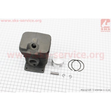 Цилиндро-поршневая группа (цпг) для бензопилы Stihl MS-180 38мм (палец 8мм) "черный"