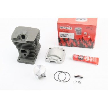 Цилиндро-поршневая группа (цпг) для бензопилы ST MS-170 37mm (палец 8mm) "черный"+поддон+герметик