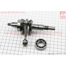 Коленвал, палец 10мм MS-180 + сепаратор + подшипник 2шт