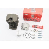 Циліндро-поршнева група (цпг) для бензопили Stihl MS-180 38mm (палець 10mm) "чорний"+піддон+свічка+герметик+болти