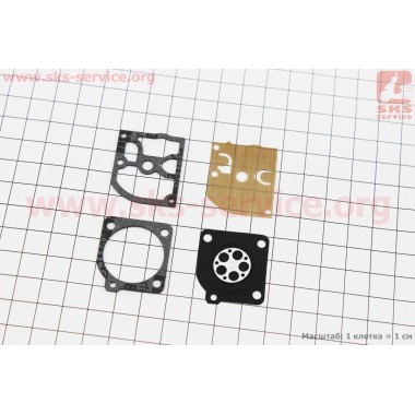 Ремонтный комплект карбюратора для бензопилы Stihl MS-210/230/250, 4 деталей