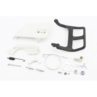 Ручка тормоза для бензопилы ST MS-170/180 +крышка+пружины+шпильки+натяжитель+зубы к-кт