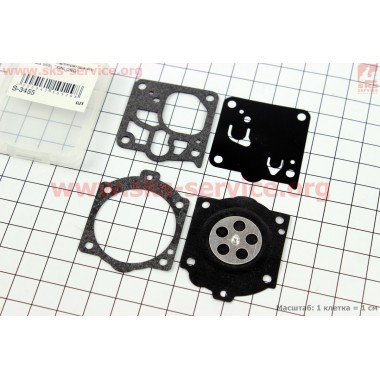 Ремонтный комплект карбюратора для бензопилы Stihl MS-640/650/660, TS-400/700/800, 4 детали