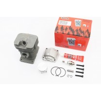 Циліндро-поршнева група (цпг) для бензопили Stihl MS-180 38mm (палець 8mm) "чорний"+свічка+герметик+болти