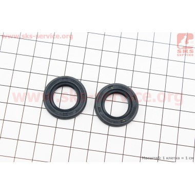 Сальник коленвала 15x25x5 для бензопилы Stihl MS-170/171/180/181/190/191/210/211/211C/230/231/250/270/271/280/291/311/391-лев. или прав., к-кт 2шт, синий