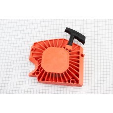 Стартер в сборе китайской бензопилы 4500/5200, 4 зацепа, пластик "Makita"