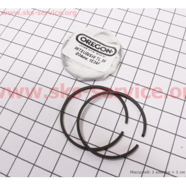 Кільця поршневі 34х1,5мм Stihl FS-38/45/55, OLEO MAC SPARTA 25