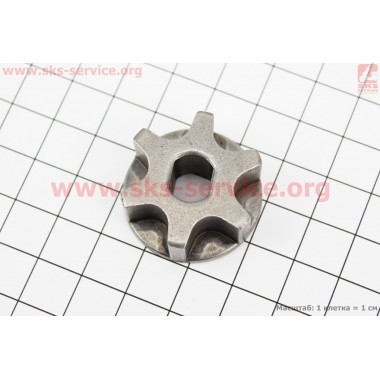 Звезда цепи 3/8-6 (D=30мм, d=8/10мм, H=12,5mm)