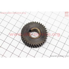 Шестерня метал (D=40мм, d=14мм, H=10мм, Z=36) Темп