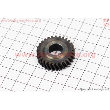 Шестерня метал (D=33мм, d=12мм, H=10мм, Z=29) Rebir KZ