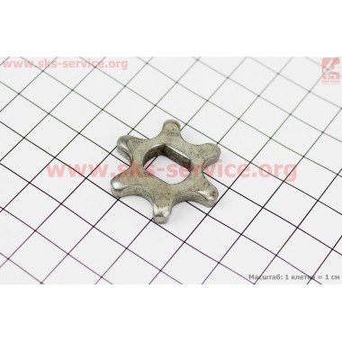 Звезда цепи 3/8-6 (D=30мм, d=9/12мм, H=5mm)