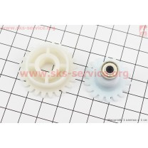 Шестерни привода маслонасоса (D=37,5мм, d=30мм, Z=24, z=18) к-кт 2шт МИАСС ПЦ-2400