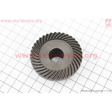 Шестерня метал (D=56,5мм, d1=16мм, d2=20мм, H=26мм, Z=37) Майстер Данило