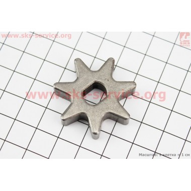 Звезда цепи 3/8-7 (D=35мм, d=8/10мм, H=8mm) Мастер, Данило