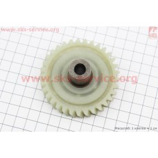 Шестерня привода ведомая (D=74мм, d1=10мм, d2=20мм, H=33,5мм, Z=33 наклон зубов влево) Vorskla