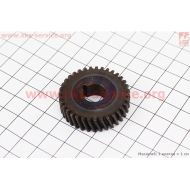 Шестерня метал (D=37,5мм, d=12мм, H=10мм, Z=35) Зенит, Ferm185