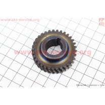 Шестерня метал (D=45,4м, d=17мм, H=17мм, Z=33)