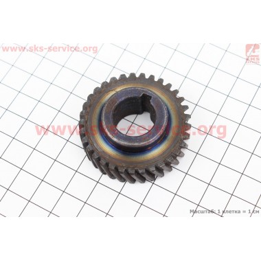 Шестерня метал (D=45,4м, d=17мм, H=17мм, Z=33)