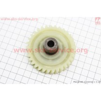 Шестерня привода ведомая (D=74мм, d1=10мм, d2=20мм, H=33,5мм, Z=33 наклон зубов вправо) Vorskla