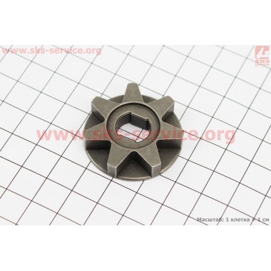 Звезда цепи 3/8-7 (D=36мм, d=9/12мм, H=8,5mm)
