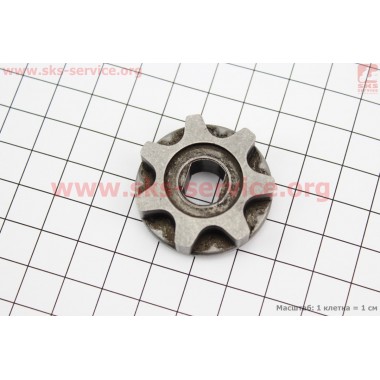 Звезда цепи 3/8-7 (D=35мм, d=9/12мм, H=11,5mm)