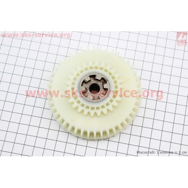 Шестерня привода ведомая (D1=93,2мм, D2=74мм, d=10мм, H=26,5мм, Z=44, Z=26) Stern CS-405N