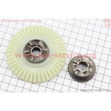 Шестерня привода ведомая к-кт 2шт (D=84,7мм, d=12мм, H=26,5мм, Z=43, Z=30) Matrix