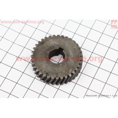 Шестерня метал (D=39,5мм, d=12мм, H=11мм, Z=35) Einhell