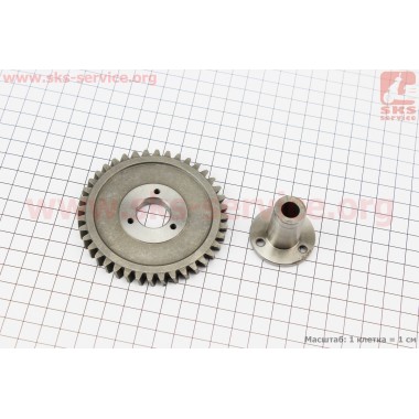 Шестерня метал (D=86мм, d=19мм, H=8мм, Z=40) к-кт