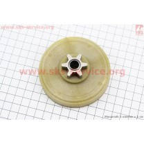 Шестерня привода ведомая (3/8-6, D1=87,5мм, D2=76,5мм, d=10мм, H=37мм, Z=56) Falantech