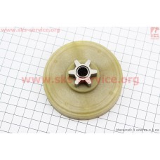 Шестерня привода ведомая (3/8-6, D1=87,5мм, D2=76,5мм, d=10мм, H=37мм, Z=56) Falantech