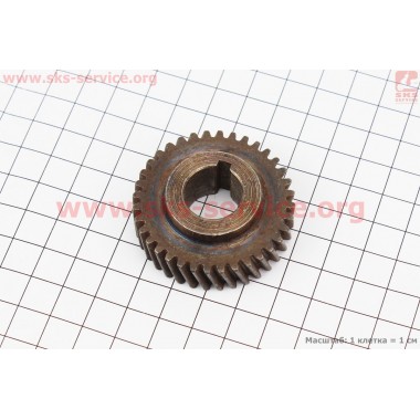 Шестерня метал (D=47,5м, d=17мм, H=16,4мм, Z=36)