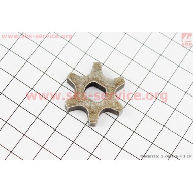 Звезда цепи 3/8-6 (D=30мм, d=8/10мм, H=5mm)