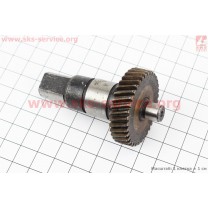 Шестерня метал (D=40мм, d=12мм, H=10мм, Z=36) + вал L=70мм к-кт 2шт Rebir 5107