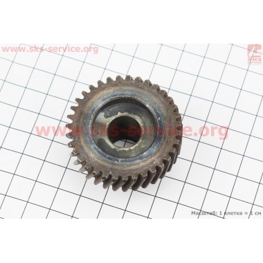 Шестерня метал (D=47мм, d1=14мм, d2=20мм, H=30мм, Z=35) Einhell