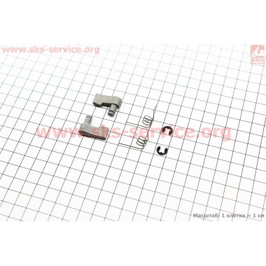 Собачка стартера 2шт + пружины, стопорн. кольца к-кт