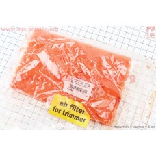 Фильтр воздушный - элемент круглый, поролон с пропиткой, красный, к-кт 5шт