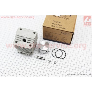 Цилиндр к-кт (цпг) 40мм (палец 9мм) OLEO MAC 740T/40